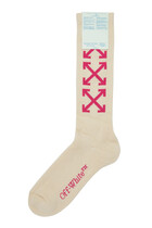 Arrows Logo-Print Socks